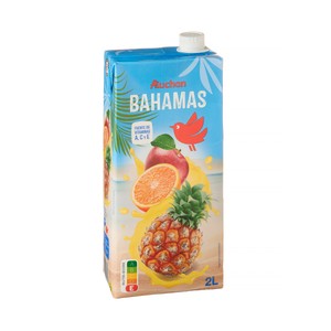 PRODUCTO ALCAMPO Bebida refrescante de zumo de manzana, piña y naranja Bahamas 2 l.
