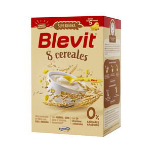 Imagen de BLEVIT Superfibra Papilla de 8 cereales sin azúcares añadidos, a partir de 5 meses 500 g.