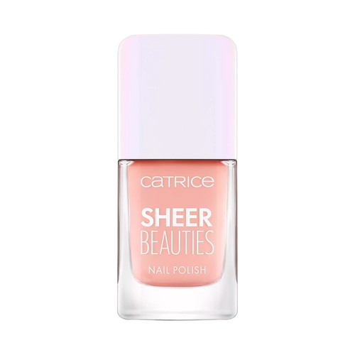 CATRICE Sheer beauties tono 050 Peach for the stars Esmalte de uñas de larga duración, acabado semitransparente.