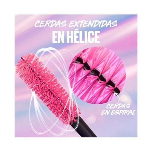 MAYBELLINE The falsies surreal extensions Tono Black Máscara de pestañas waterproof, efecto pestañas postizas.