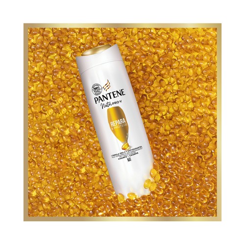PANTENE Nutri-plex repara & protege Champú con antioxidantes, para cabellos débiles y dañados 225 ml.