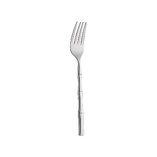 Tenedor de acero inoxidable con forma de bambú, ALCAMPO.