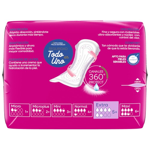 INDASEC Discreet Compresas incontinencia extra para pérdidas de orina moderadas a severas 20 uds.