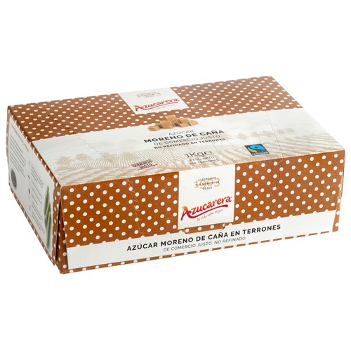 AZUCARERA Azúcar moreno en terrones Fairtrade 1 kg.