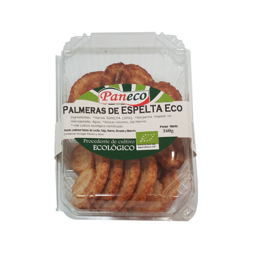 Palmeras de espelta ecológicas PANECO 160 g.