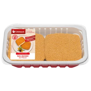 Bandeja de San jacobos de fiambre 100% de pollo y queso cremoso CALATAYUD Caseritos
