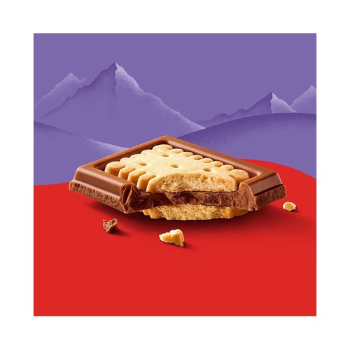 MILKA Chocolate con leche y galleta sandwich Lu 87 g.
