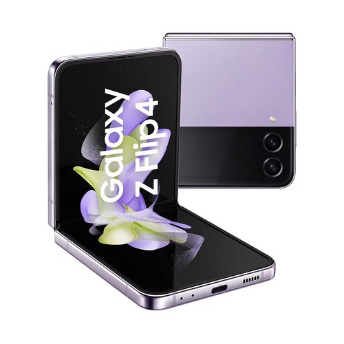 Smartphone 17,01 cm (6,7") SAMSUNG Galaxy Galaxy Z Flip4 5G SM-F721BLVGEUB morado, Octa-Core, 8GB Ram, 128GB, 12+12+10 Mpx, Dual-Sim, Android 12.