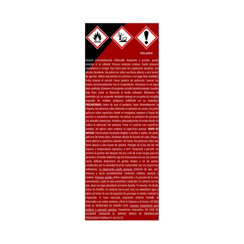 CUCAL Insecticida aerosol barrera rastreros CUCAL 400 ml.