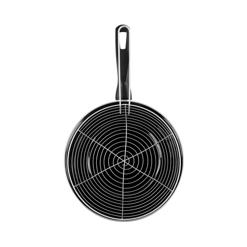 Sartén freidora de acero vitrificado, 26 cm., apto para inducción, SFUMATO MAGEFESA.
