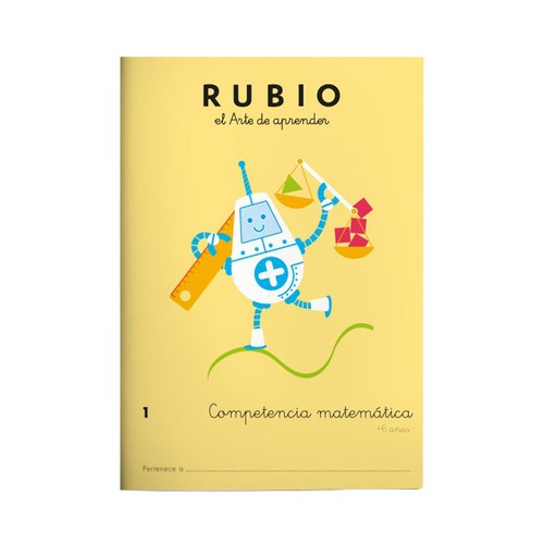 Competencia de matemáticas 1, RUBIO L. Género: Infantil, activifdad. Edad: 6 años, editorial: Rubio.