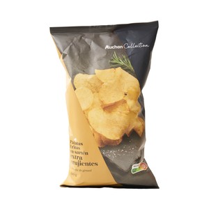 Imagen de ALCAMPO GOURMET Patatas fritas lisas en aceite de girasol extra crujientes 180 g.