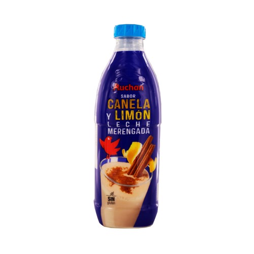 AUCHAN Leche merengada con canela y limón 1 l Producto Alcampo.