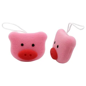 TOP GIRL Esponja de baño corporal con forma de simpático cerdito TOP GIRL.