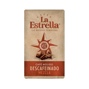 Imagen de LA ESTRELLA Café molido descafeinado mezcla 250 g.