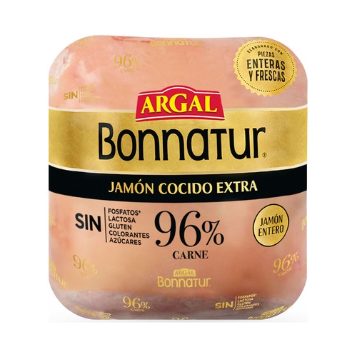 ARGAL Bonnatur Jamón cocido extra, al corte - Loncha normal 2 a 3 mm