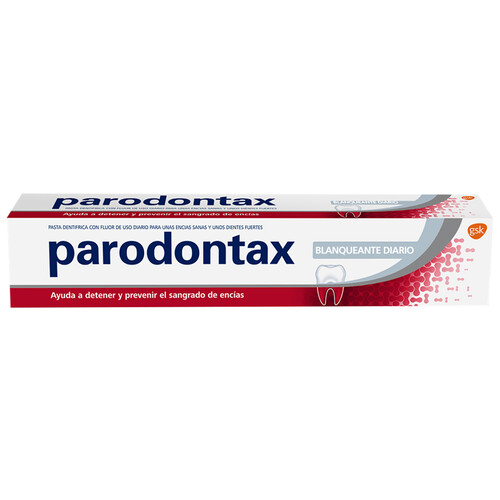 PARODONTAX Pasta de dientes de uso diario con flúor y acción blanqueante PARODONTAX 75 ml.