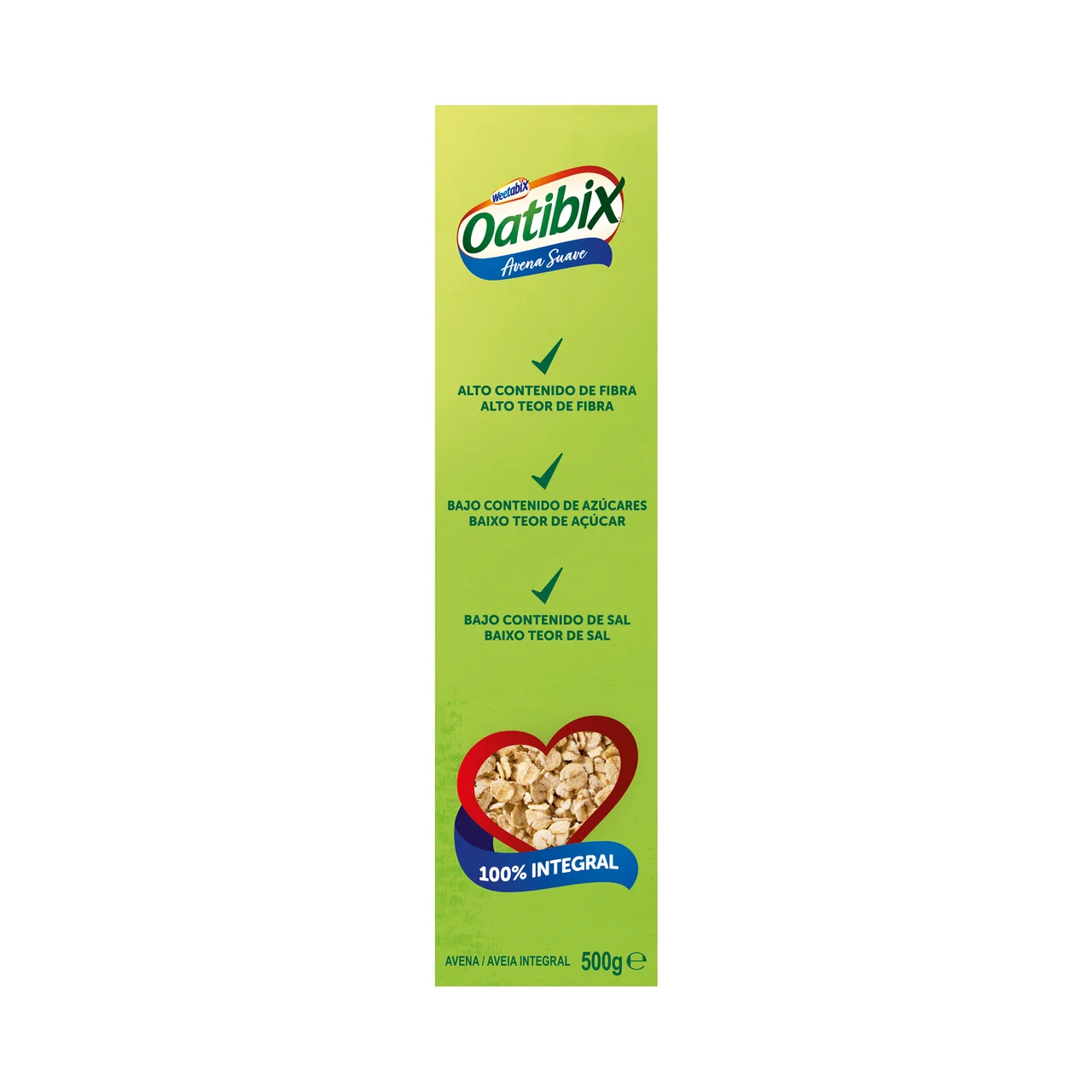 OATIBIX WEETABIX Cereales de fibra con copos de avena suaves 500 g.