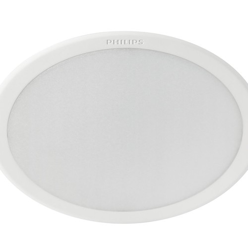 Pack de 3 Downlights empotrables redondos 6W, 8cm, luz neutra 4000K, PHILIPS color blanco.