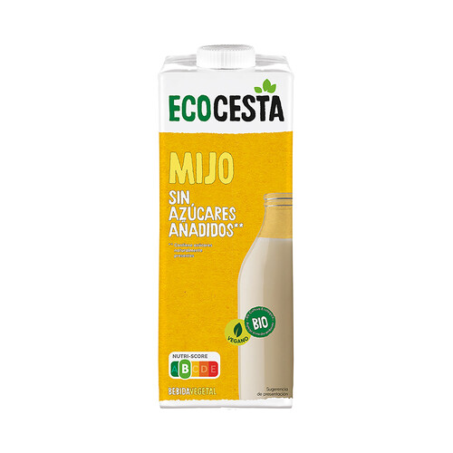 ECOCESTA Bebida vegetal de mijo, ecológica y sin azúcares añadidos 1 l.