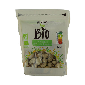 ALCAMPO ECOLÓGICO Pistachos tostados y salados ALCAMPO ECOLÓGICO 125 g.
