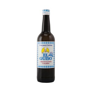 Vino blanco para cocinar bajo en alcohol y en calorias botella 75 cl.