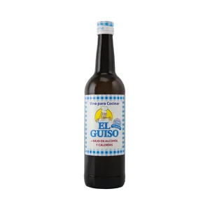 EL GUISO Vino blanco para cocinar bajo en alcohol y en calorias botella 75 cl.