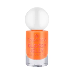 ESSENCE Glossy jelly tono 03 naranja brillante Mini esmalte de uñas.