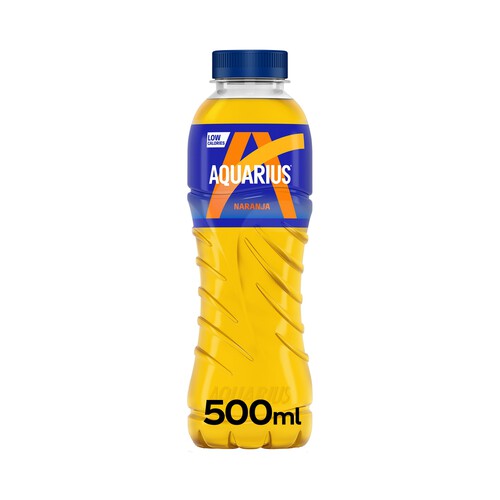 AQUARIUS Bebida isotónica con sabor a naranja botella de 50 cl.