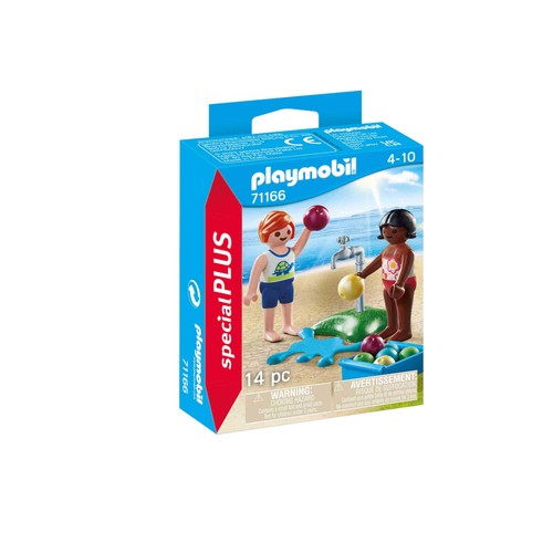 PLAYMOBIL niños con globos de agua