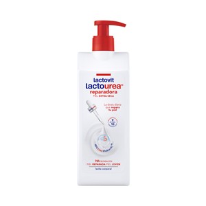 LACTOVIT Lactourea Leche corporal reparadora para piel extra seca 400 ml.
