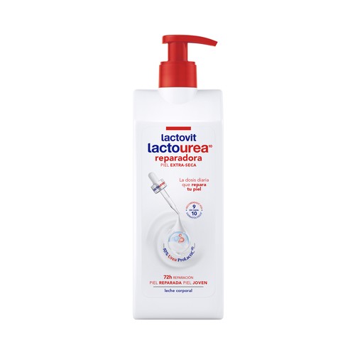 LACTOVIT Lactourea Leche corporal reparadora para piel extra seca 400 ml.