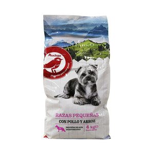 PRODUCTO ALCAMPO Pienso para perros raza pequeña a base de pollo y arroz PRODUCTO ALCAMPO 4 kg.