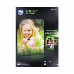 Papel fotográfico HP Semy Glossy (Q2510A), A4, 170g, 100 hojas.