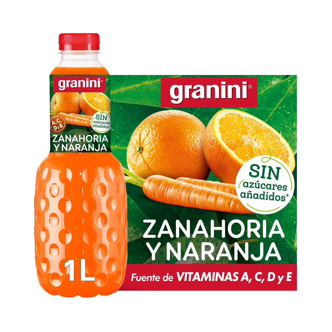 Néctar de naranja y zanahoria Clásico 1 l.