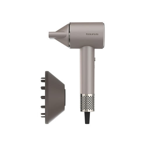 Secador de pelo TAURUS HD1600ID, tecnología iónic care, 1600W, 10 velocidades, 10 temperaturas.