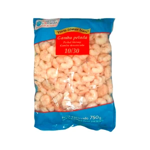 ANTONIO Y RICARDO Gambas peladas, bolsa de 10/30 piezas ANTONIO Y RICARDO 750 g (P.N.E).