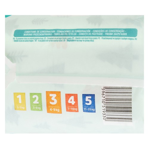PRODUCTO ALCAMPO Baby sensitive Pañales talla 3 (4-9 kg) 36 uds.