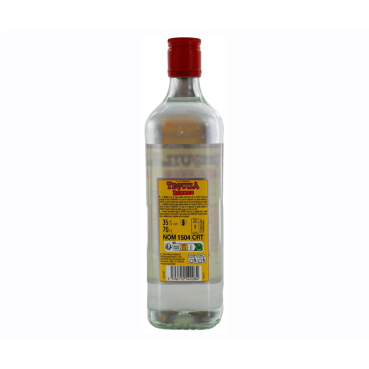Tequila blanco botella de 70 cl.