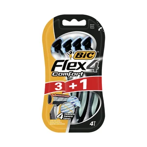 BIC Maquinilla de afeitar desechable con 4 hojas BIC Flex4 comfort 4 uds.