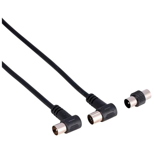 Cable QILIVE antena de 2 metros, color negro.