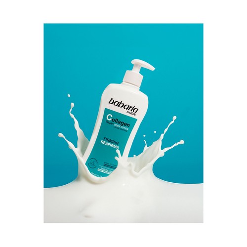 BABARIA Leche corporal (Body milk) con colágeno vegano, para todo tipo de pieles 500 ml