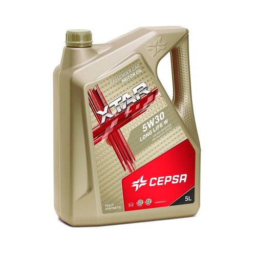 Lubricante sintético para coche, 5W30 Long Life 5L, CEPSA.