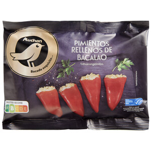 ALCAMPO GOURMET Pimiento rellenos de bacalao (MSC) ultracongelados ALCAMPO GOURMET 240 g.