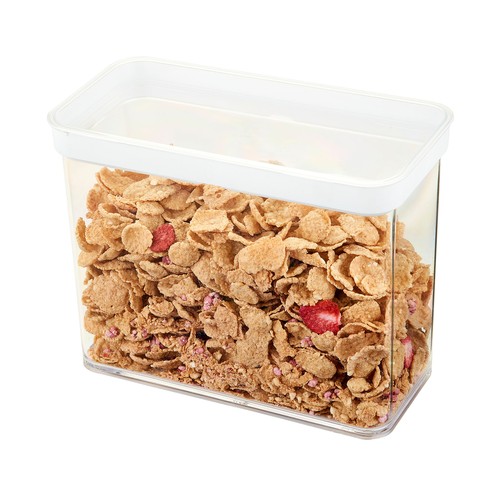 Recipiente hermético de plástico cuadrado 2,3L., ACTUEL.