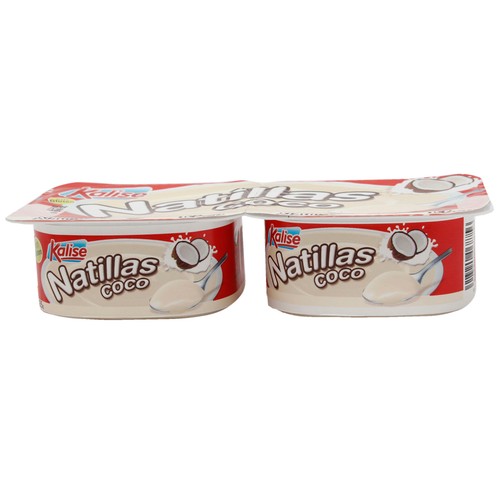 KALISE Natillas con sabor a coco KALISE 2 x 135 g.