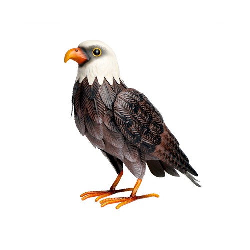Figura de águila de metal de 27x13x28 cm, GARDENSTAR.