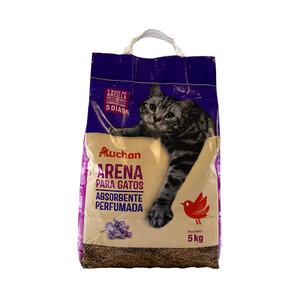 PRODUCTO ALCAMPO Arena absorbente perfumada para gatos 5 kg.