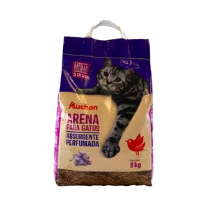 PRODUCTO ALCAMPO Arena absorbente perfumada para gatos 5 kg.