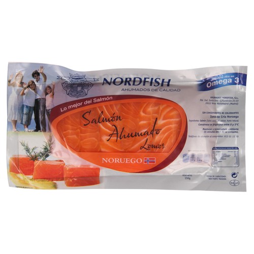NORDFISH Salmòn ahumado lomos NORDFISH 150 g